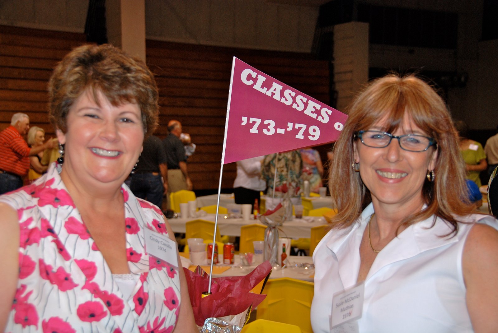 Cindy Carollo Peterson and Susie mc Daniel Mathias.. '74.JPG