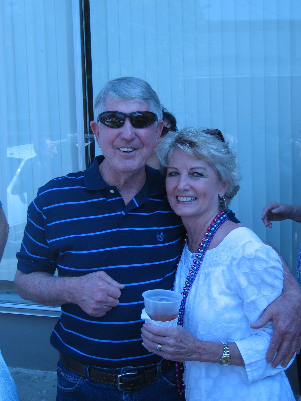 PepRally-1972-BradWard_35.jpg - Coach John Smith, Patricia Morgan Stanley.