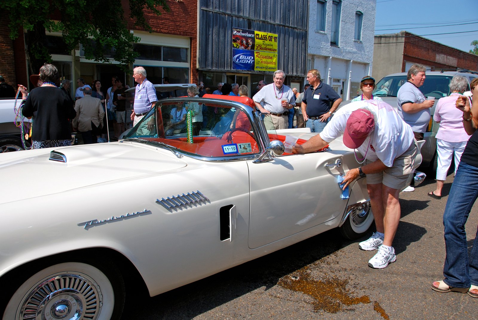 YIKES!  Someone spilt something on Ricky's t-bird!!!.JPG