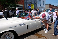 YIKES!  Someone spilt something on Ricky's t-bird!!!